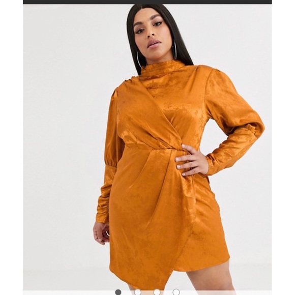 Pretty Darling Burnt Orange Dress (ASOS) - Picture 1 of 3